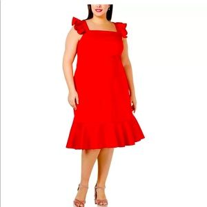 NWT Plus Size Betsey Johnson Formal Dress - Red
